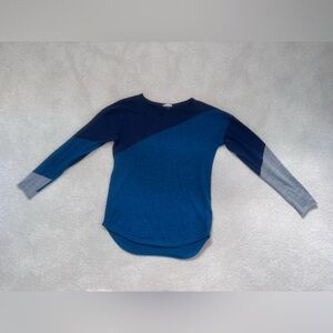 Smartwool Navy and Blue Colorblock Sweater Women’s XS